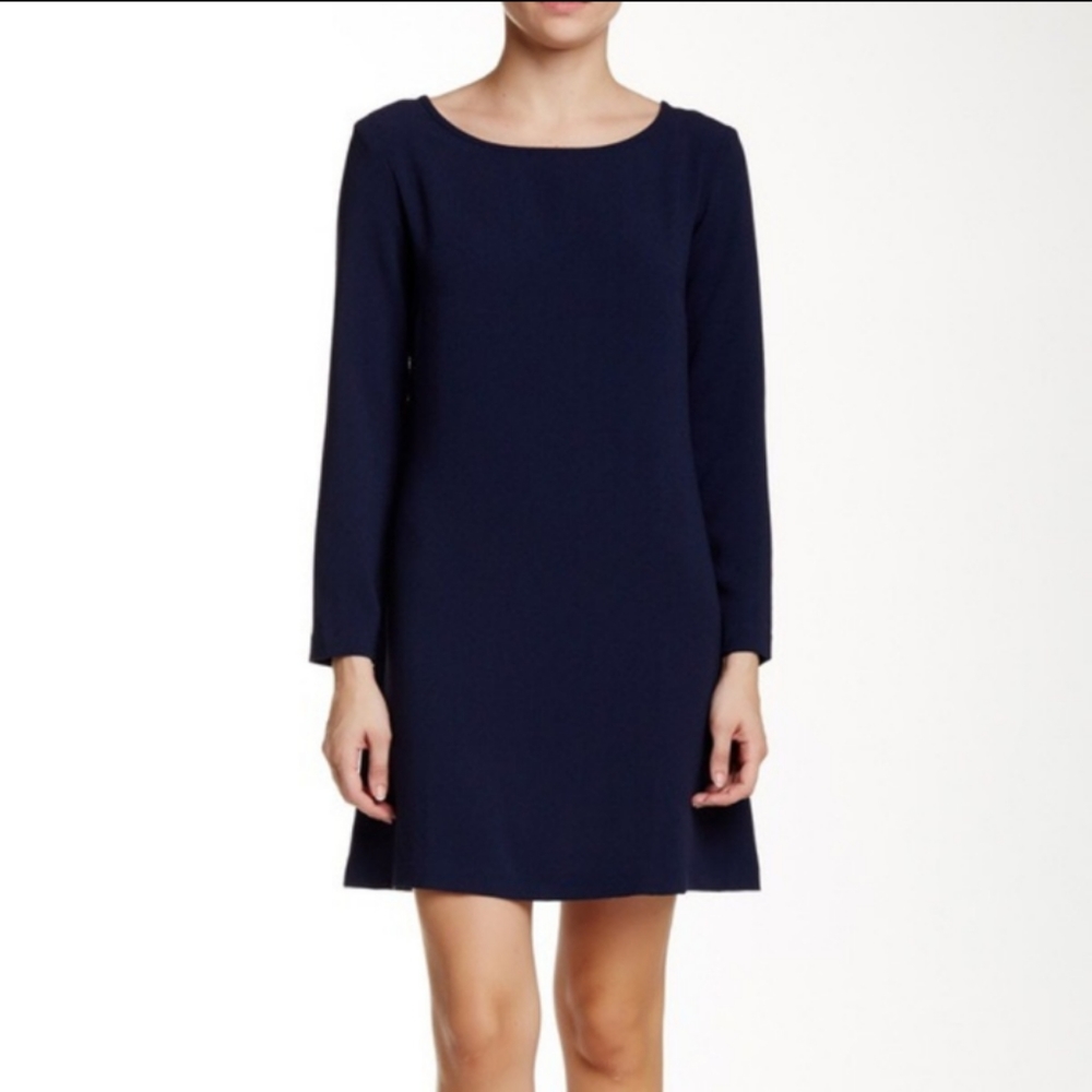 American Apparel Gia Mini Shift Crepe Dress